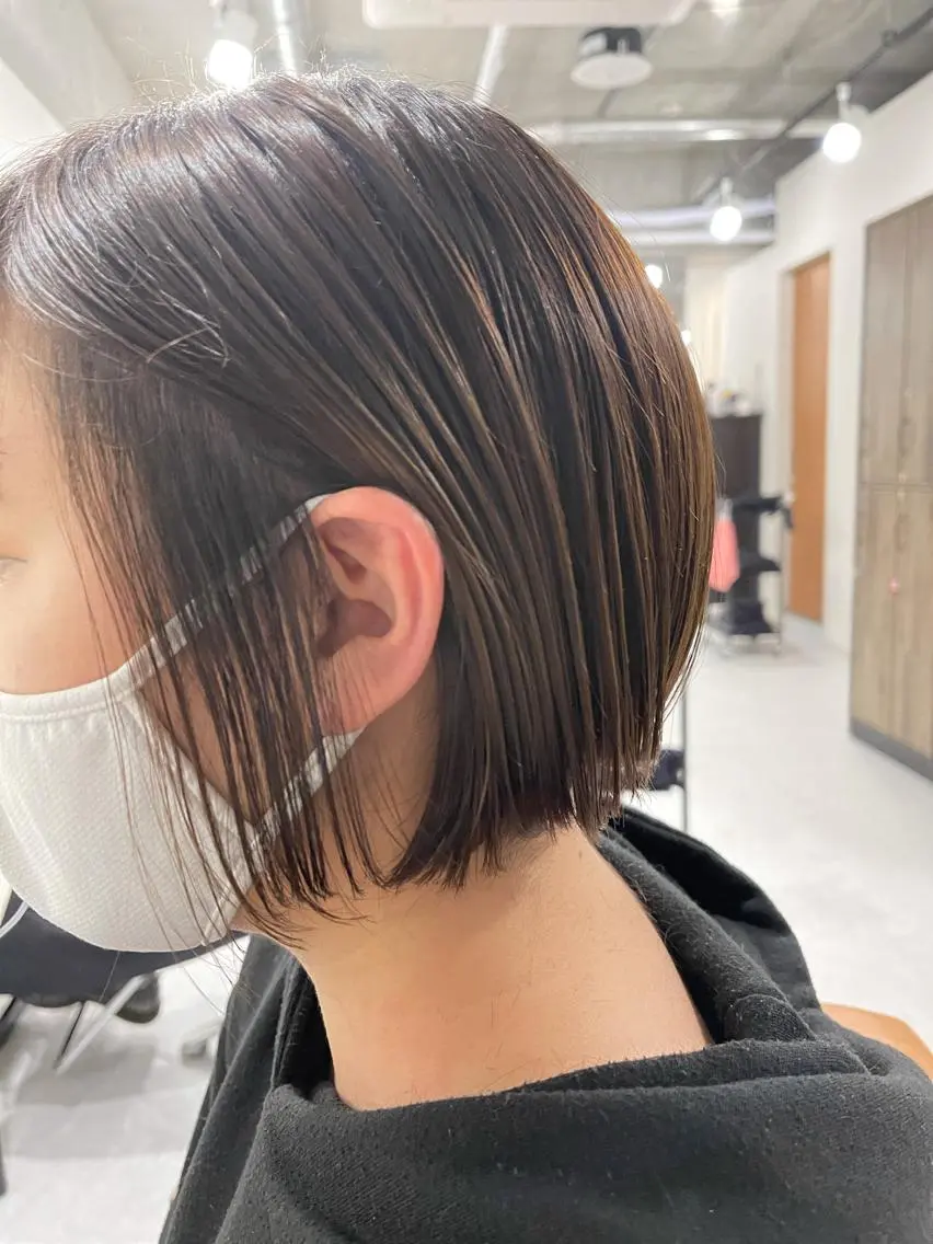 ショート バレイヤージュ特化/ アキラのヘアスタイル