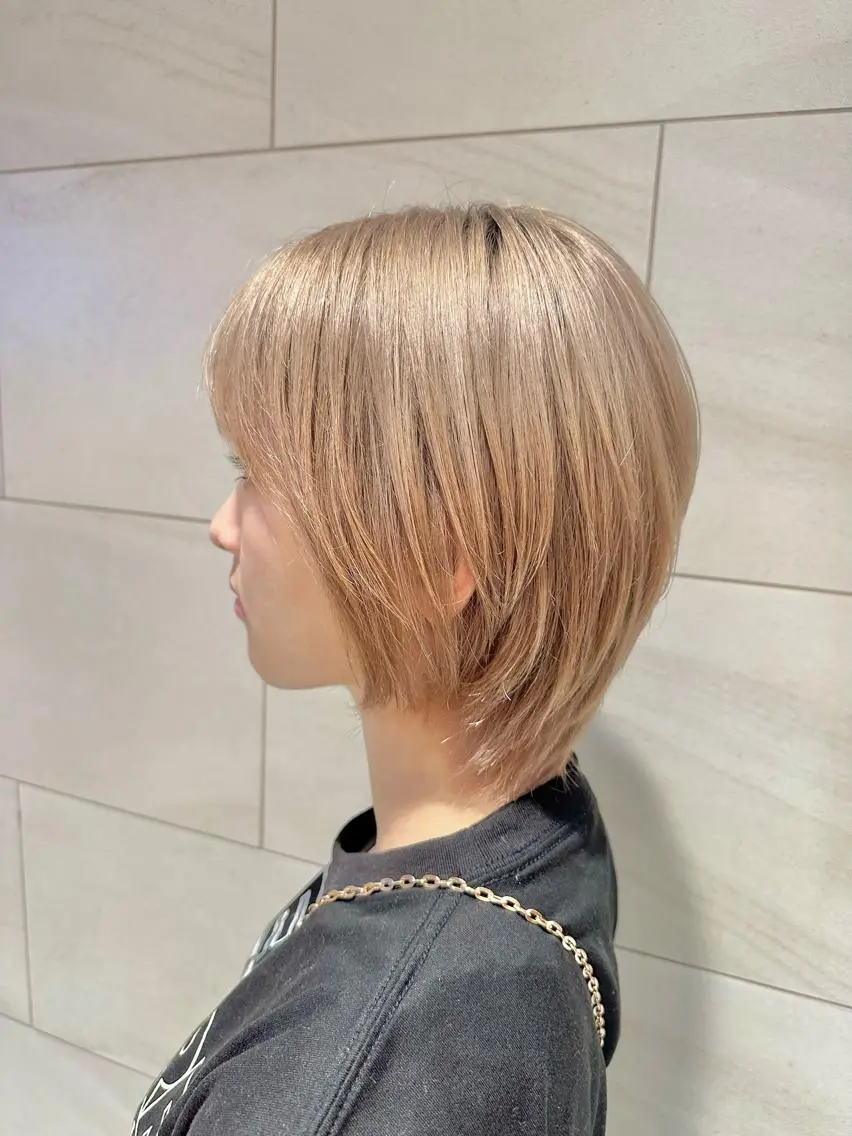 ショート カラー ヘアカラー トリートメント 🌱ケミカル美容師 未来を綺麗に🌱優吾のヘアスタイル