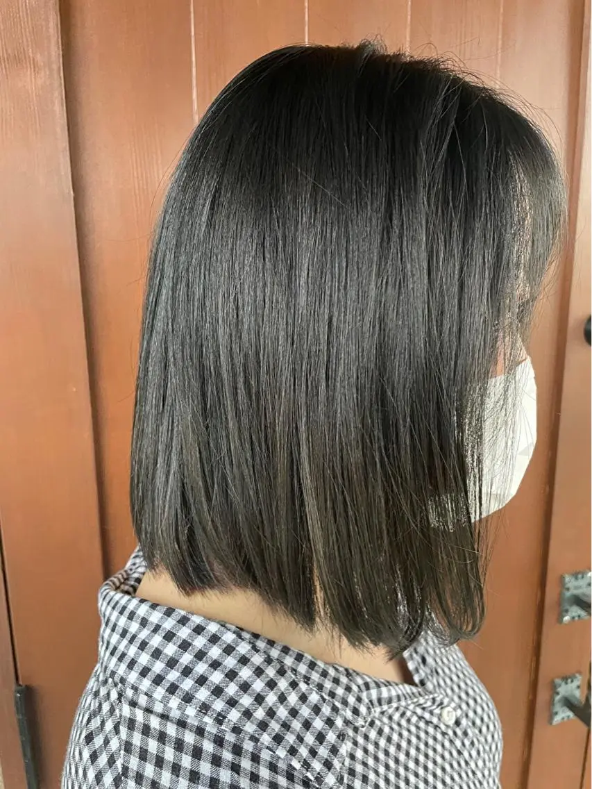 ミディアム カラー ブリーチ ボブ 高山りな🌼 (メンズも可能です)のヘアスタイル