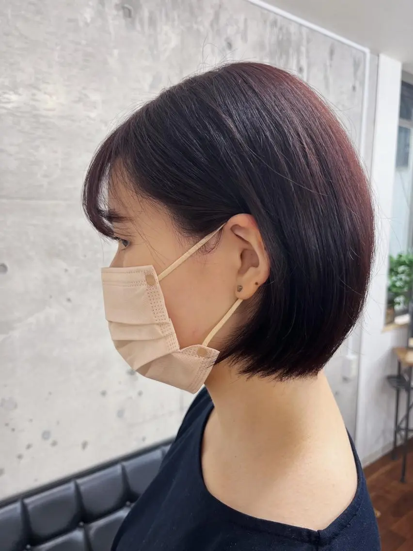 ショート パープルカラー ショートヘア MeL 横浜/ ＭＩＨＯのヘアスタイル