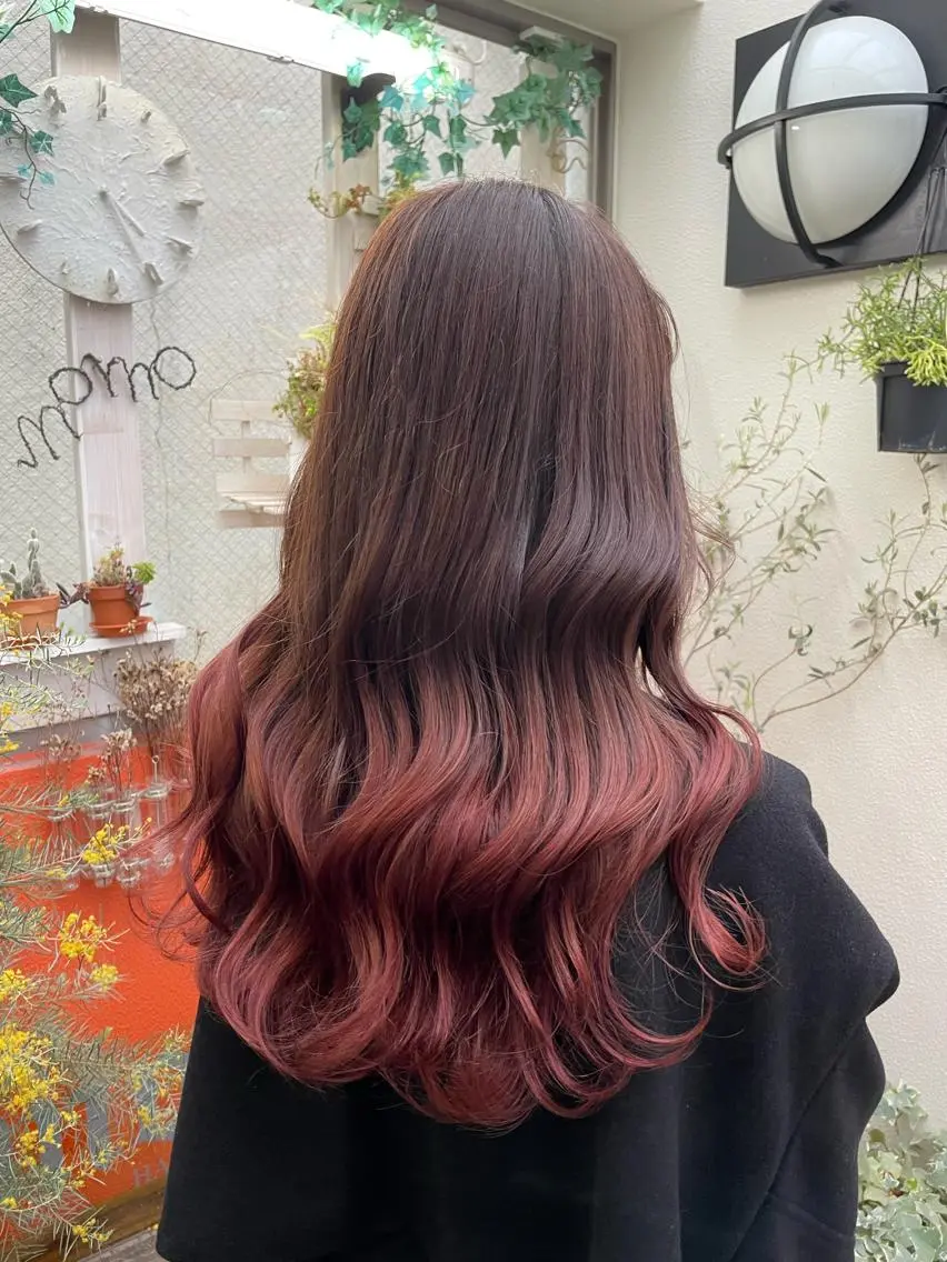 セミロング カラー グラデーションカラー Unami MIHA☘️*゜のヘアスタイル