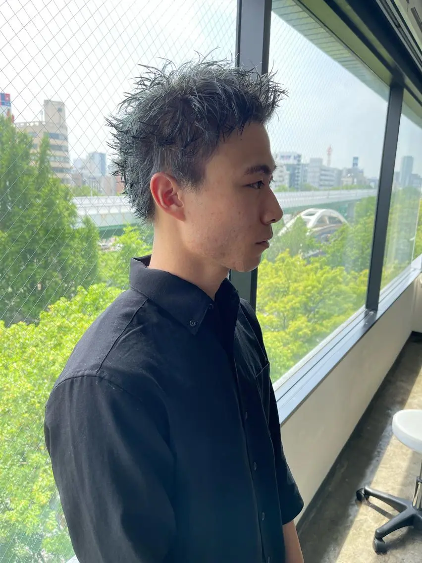 ショート 外国人風カラー ハイライト レイヤーカット 似合わせカット ショートヘア メンズケアブリーチ 特化🔥村田のヘアスタイル