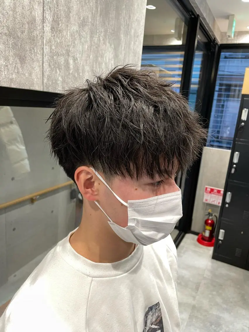 ショート カラー パーマ メンズ カット 🔥メンズ超特化🔥 青木海斗のヘアスタイル