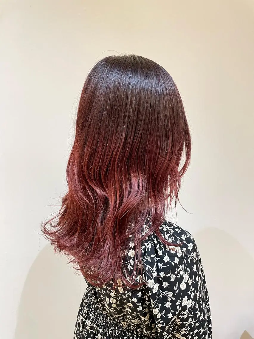 セミロング カット ヘアカラー トリートメント ヘアセット 🎗副店長/井上 竜 ブリーチ指名No.1のヘアスタイル