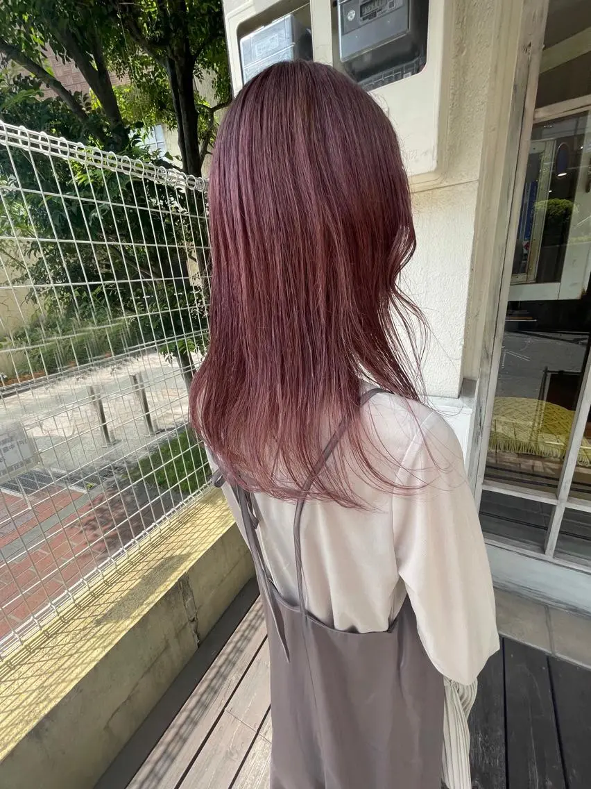 ミディアム カラー 🙃 透明感カラー/ボブのヘアスタイル