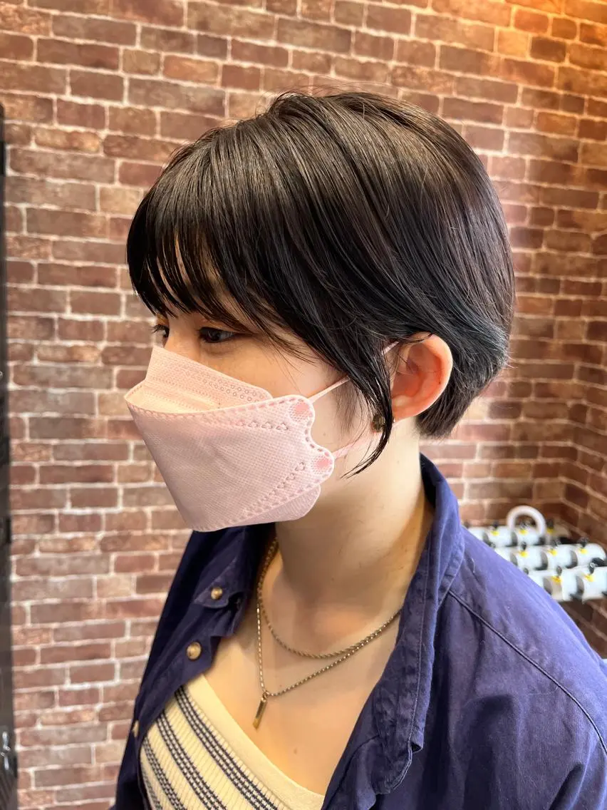 ショート カラー パーマ ヘアアレンジ メンズ キッズ ネイル マツエク・マツパ アイブロウ メンズハイライト メンズ就活ヘア メンズパーマ 透明感カラー ハイライトカラー 久木原 ゆりのヘアスタイル