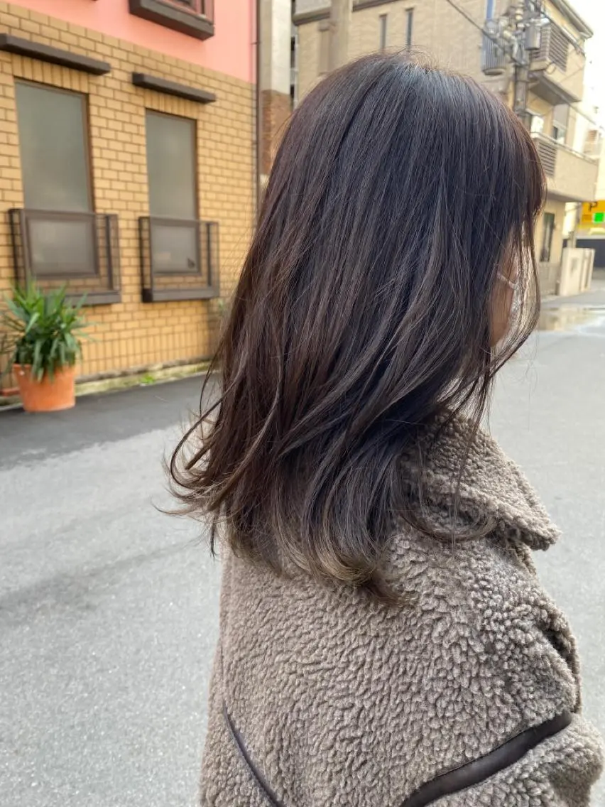 ミディアム カラー newi京橋 【sachi】のヘアスタイル