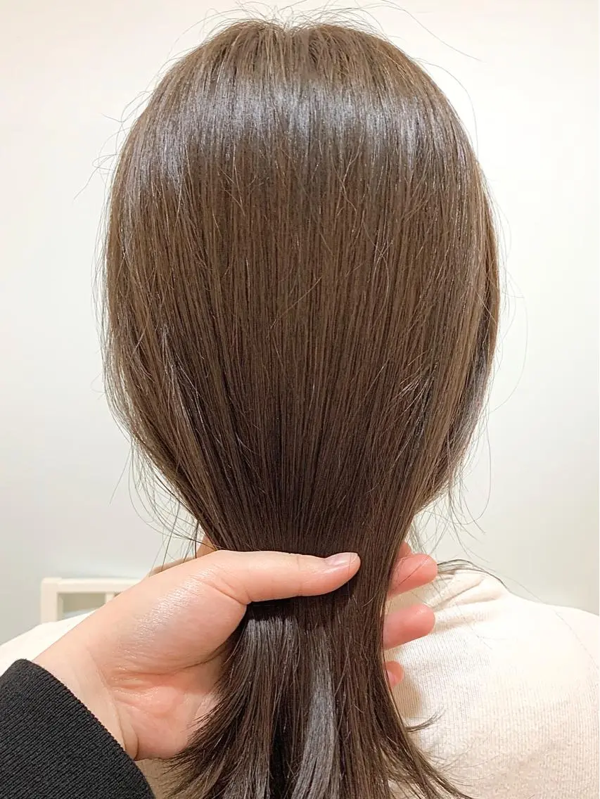 ミディアム カラー カット ヘアカラー トリートメント 🇺🇸✂️🍟 こんあゆみのヘアスタイル