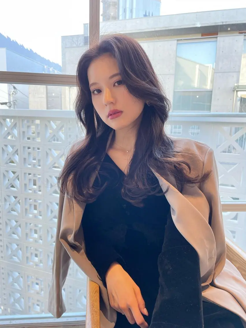 ロング カラー くびれヘア レイヤーカット🎀 kanaのヘアスタイル
