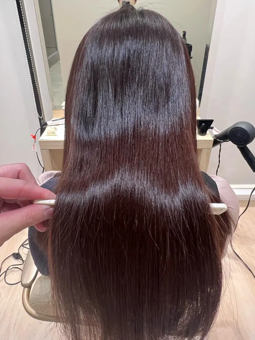 セミロング カラー トリートメント 外国人対応 佐久間のヘアスタイル