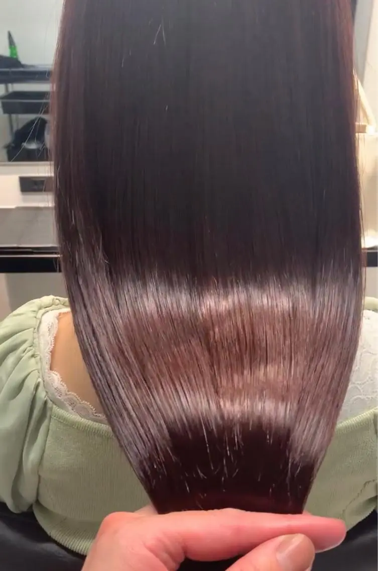 セミロング カラー ✨透明感カラー✨髪質 改善✨国分魚生のヘアスタイル