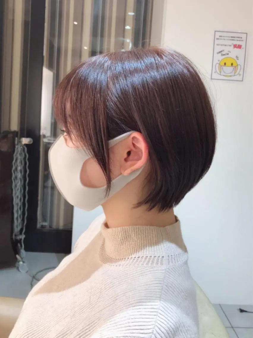 ショート カラー ショートボブ ボブ ショートヘア 髪質改善特化 谷口祐綺のヘアスタイル