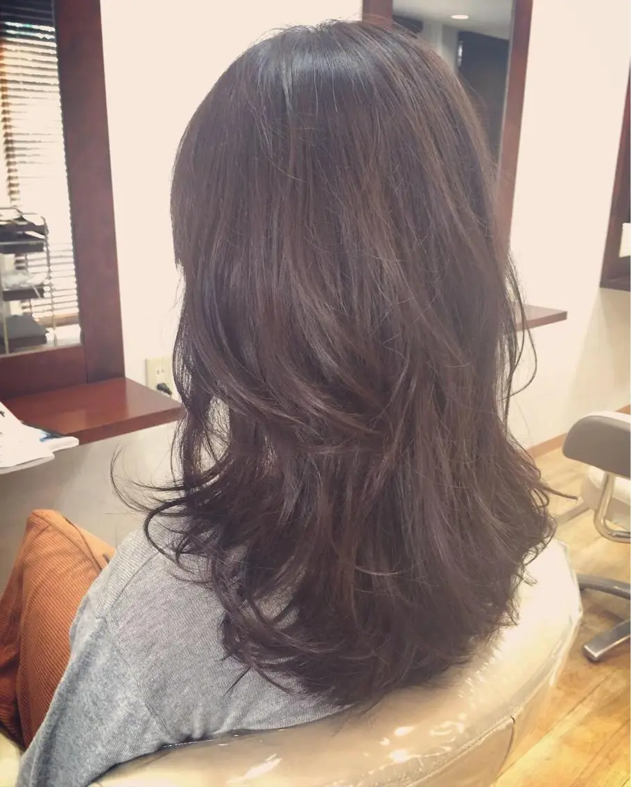 ロング 菊池 邦之のヘアスタイル