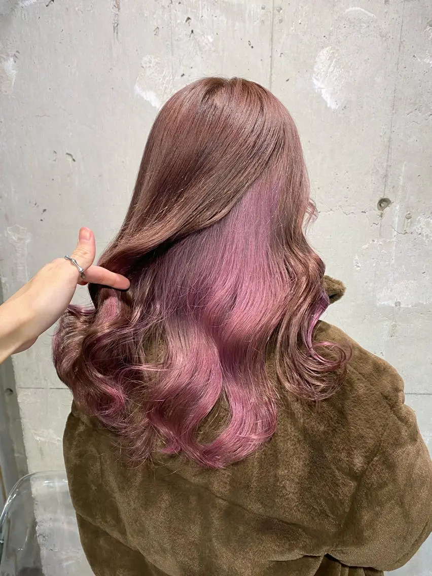 ロング カラー エフェクトブリーチ 🌟前澤啓太朗のヘアスタイル