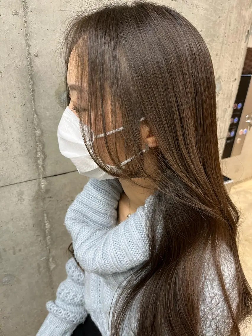 ロング 髪質改善 永田零亜のヘアスタイル