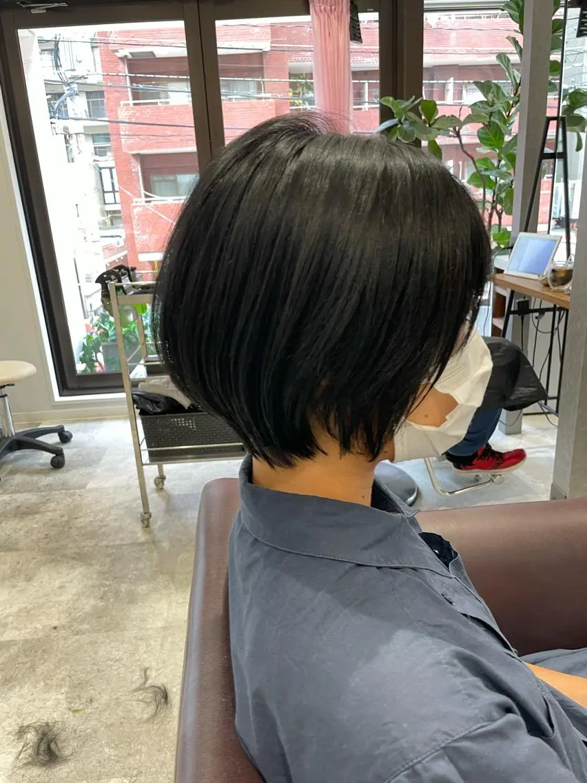 ショート 髪質改善縮毛矯正 ◽️河野泰貴のヘアスタイル