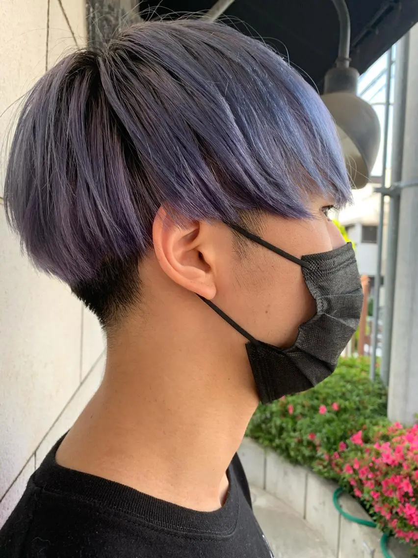 ショート カラー メンズ メンズブリーチ メンズ韓国風 韓国マッシュ マッシュ アッシュ ヘアカラー トリートメント hiro【沿線で叶う 似合わせhair】のヘアスタイル