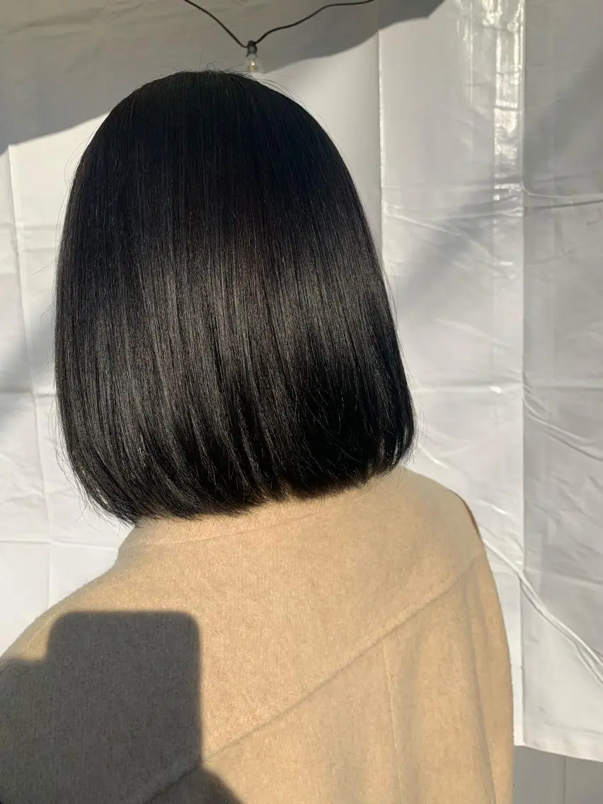 ミディアム カラー 前髪似合わせ | yukaのヘアスタイル