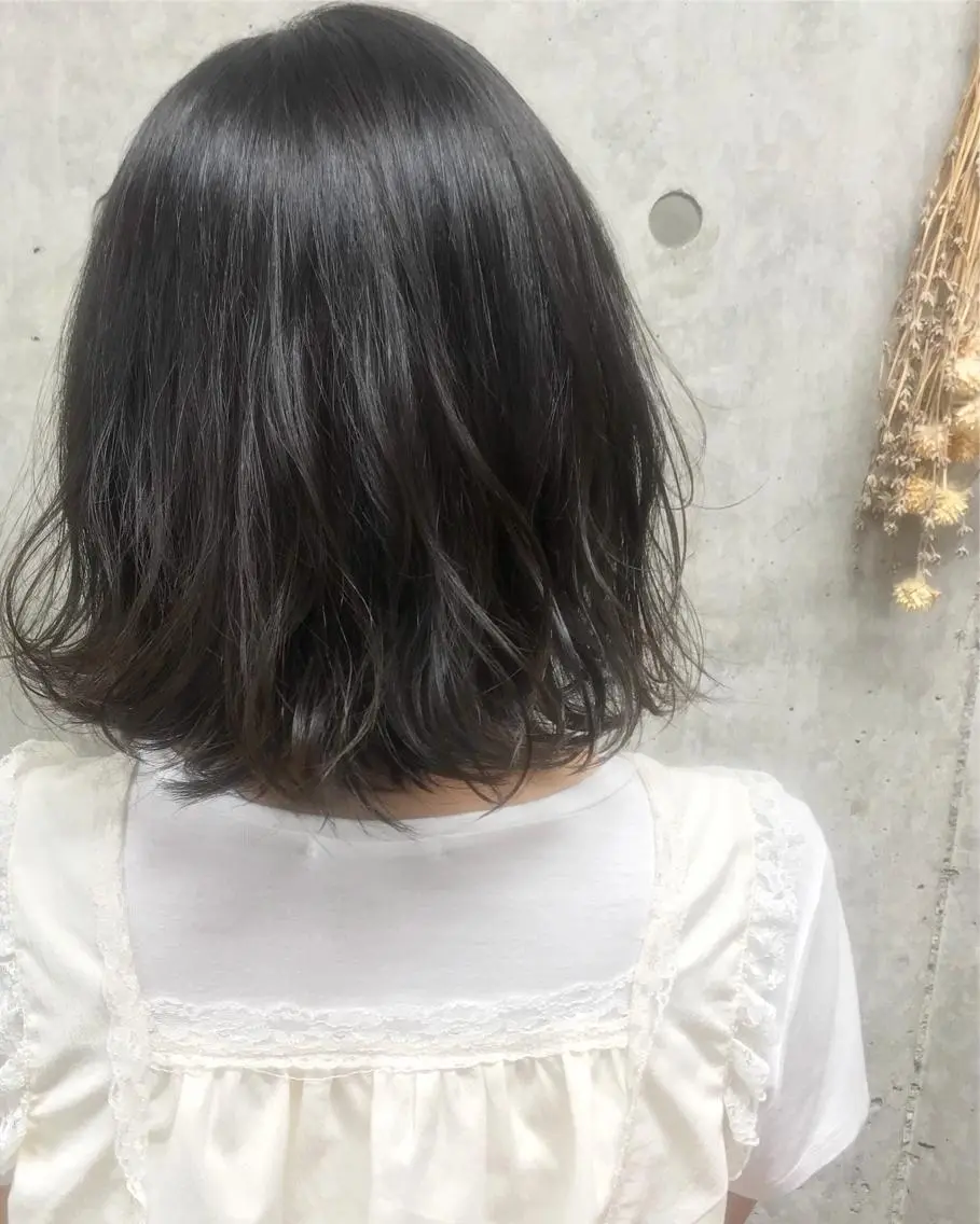 ミディアム カラー ヘアアレンジ アッシュ アッシュグレー イルミナカラー Satsuki ✂︎♡のヘアスタイル