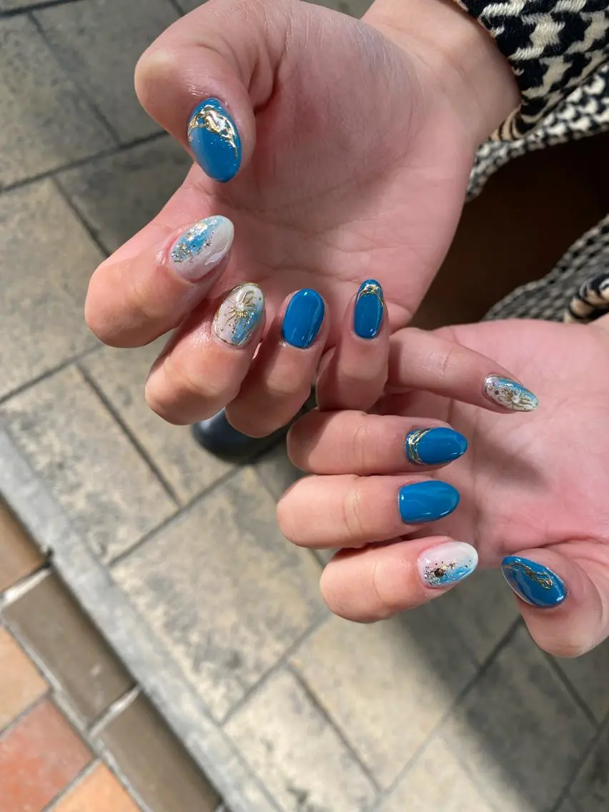 ネイル 成人式 ハンドネイル nailsalon ∞ ﾐｶﾅﾙ ∞のネイルデザイン