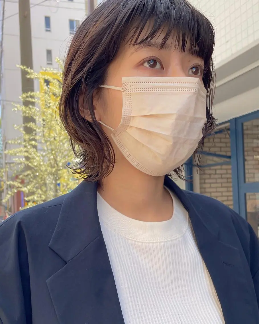 ショート パーマ やまさきえりこ ニュアンスパーマのヘアスタイル