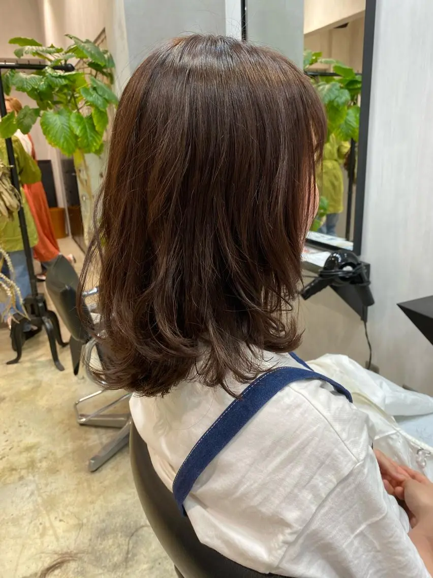 セミロング カラー ブラウンカラー ピンクカラー ピンクブラウン 近藤 千裕のヘアスタイル