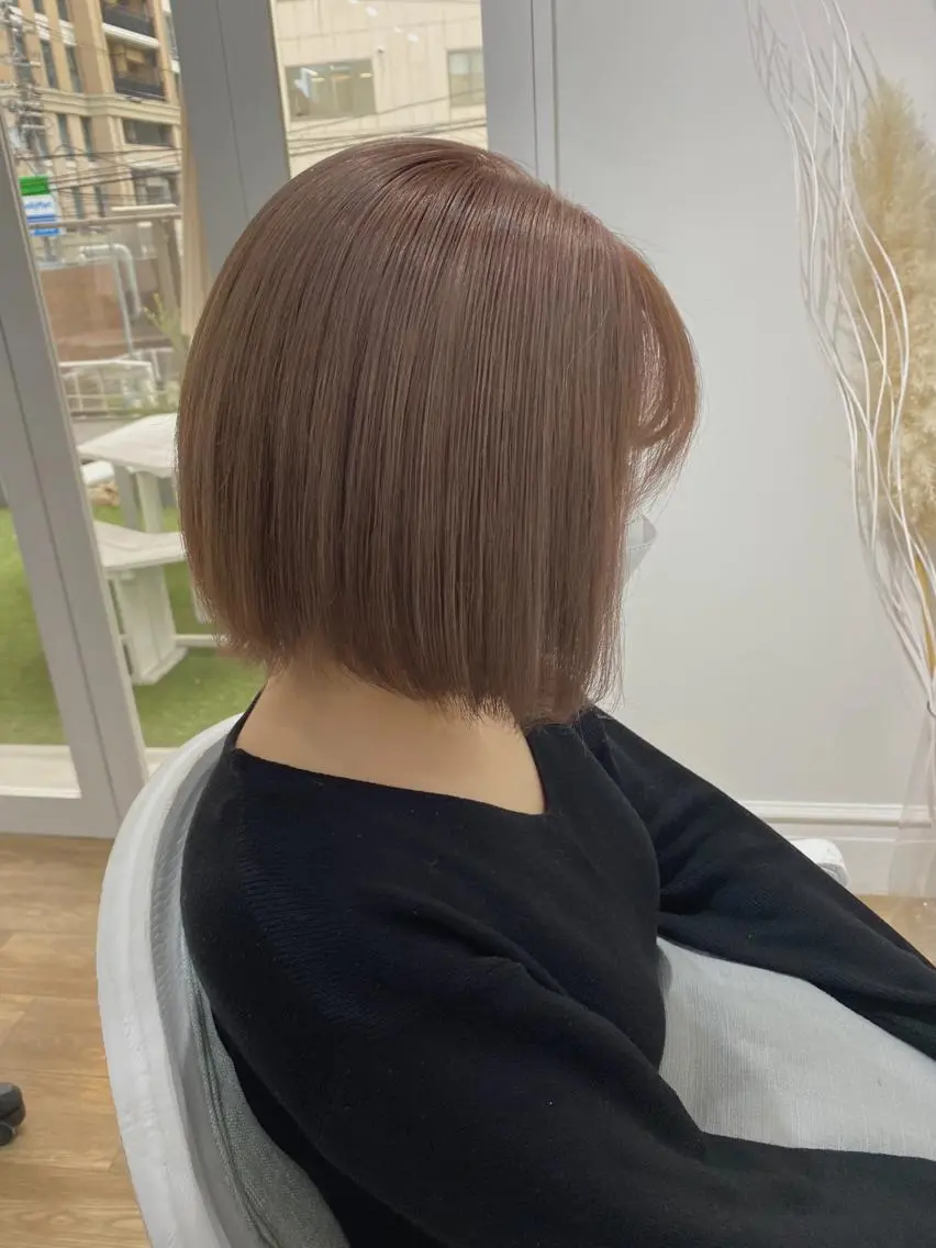 ショート カラー ヘアアレンジ ブリーチ 🧡梅田ハイトーン カラー🧡runaのヘアスタイル