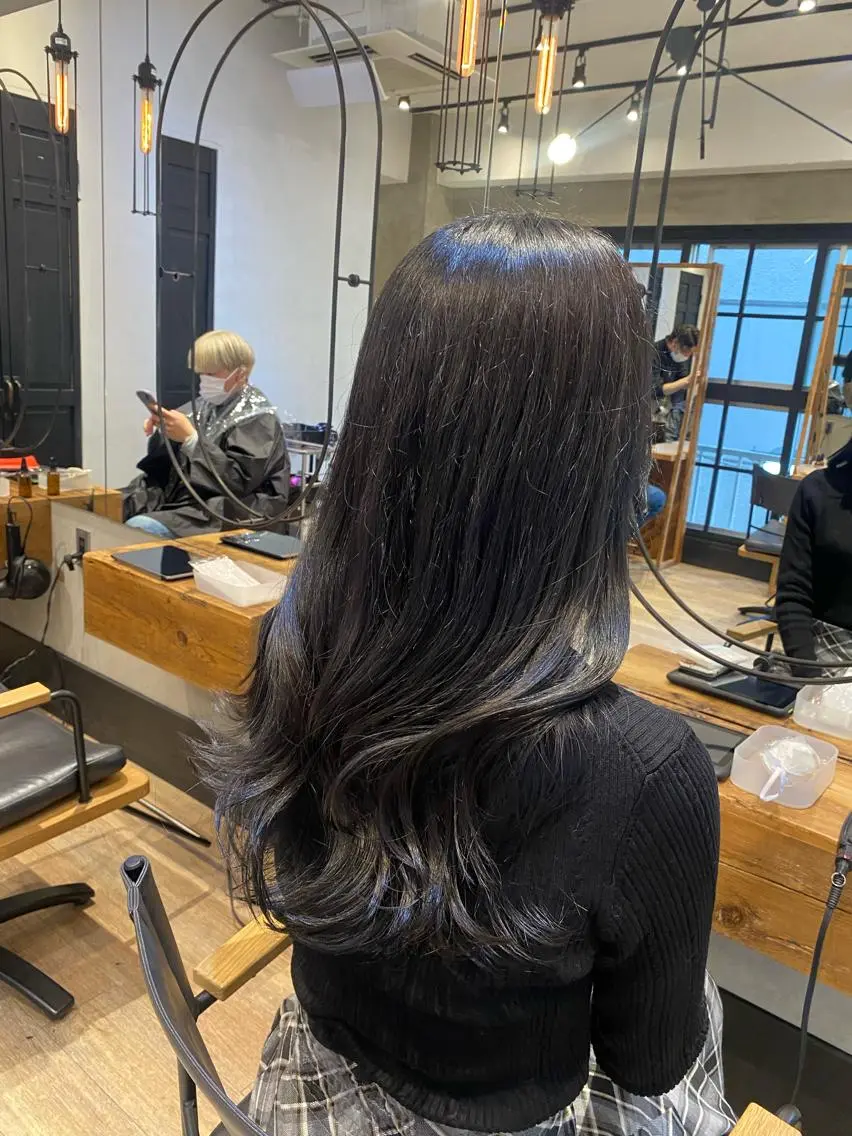 セミロング カット ヘアカラー トリートメント 新宿/顔周りカット +レイヤー=しずく♩のヘアスタイル