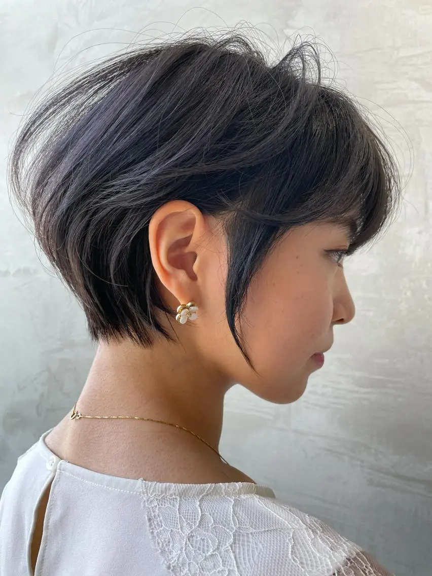 ショート カラー カット ヘアカラー トリートメント 🉐レイヤー/塩見 弘樹🉐渋谷のヘアスタイル