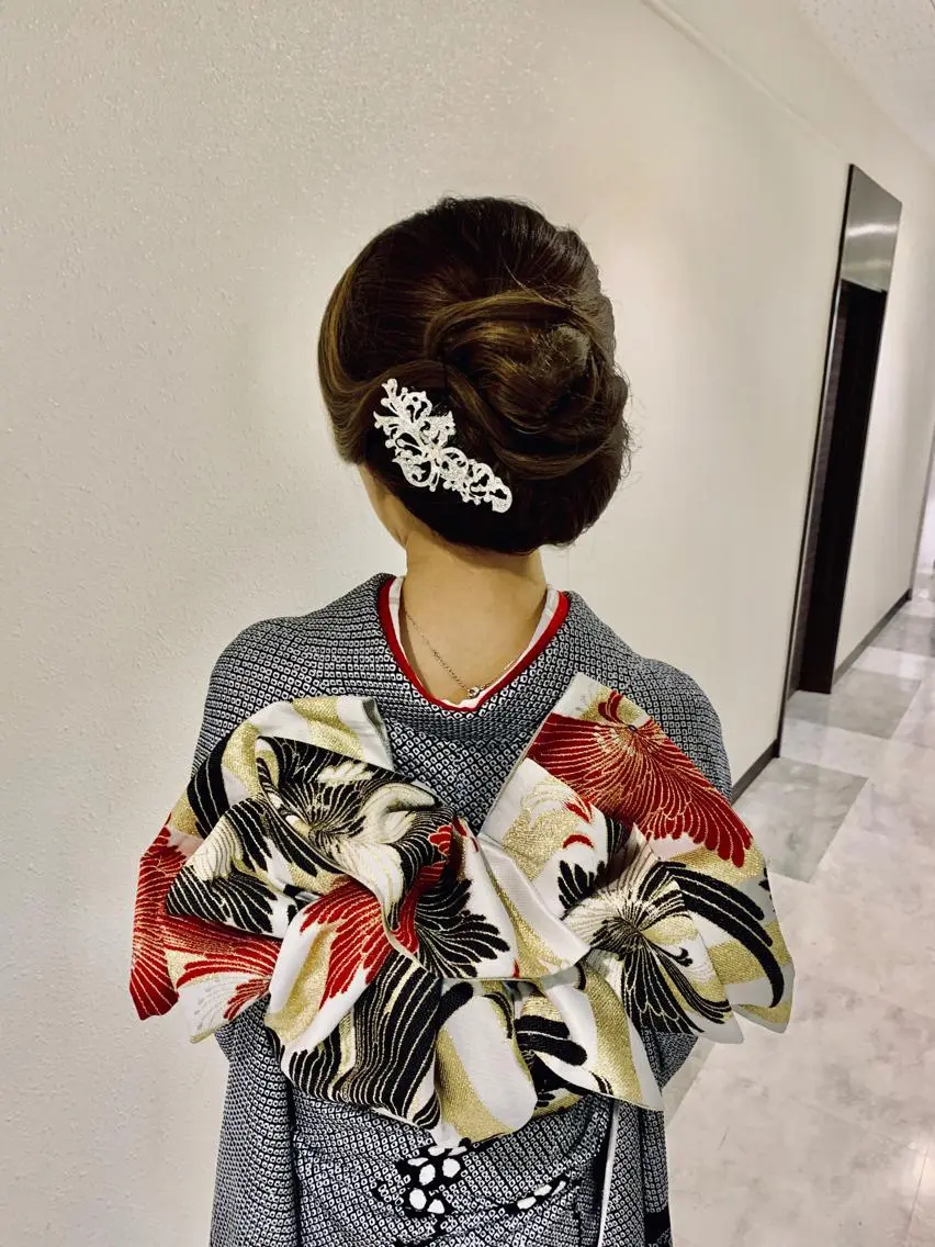セミロング 着付け Delight ヘアメイク着付けのヘアスタイル