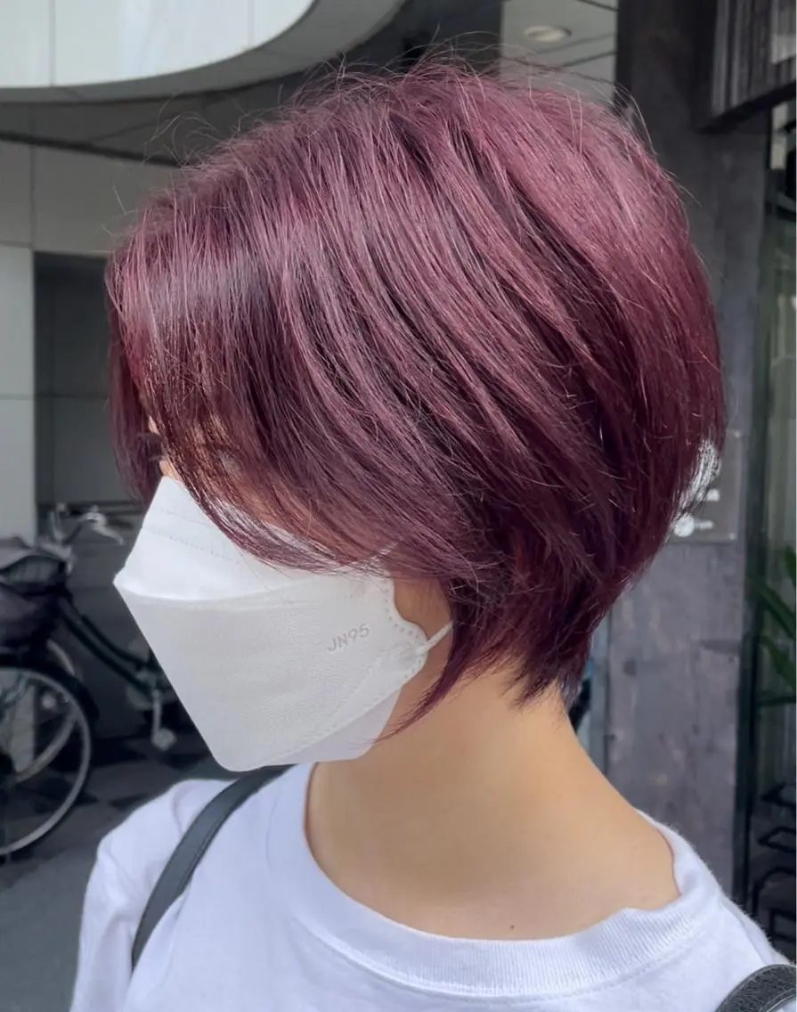ショート カラー ヘアカラー トリートメント 古指 匠巳のヘアスタイル