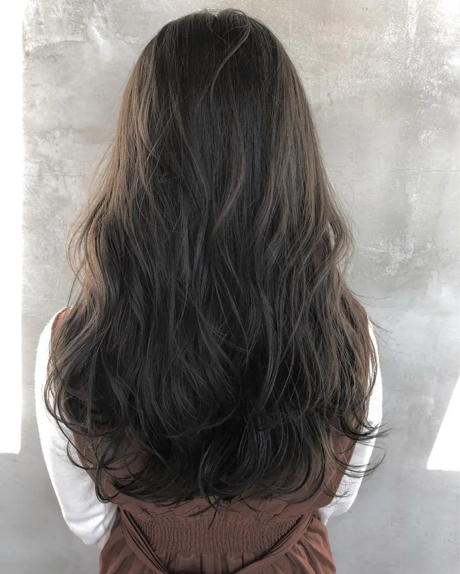 セミロング カラー 北間 寛哉のヘアスタイル