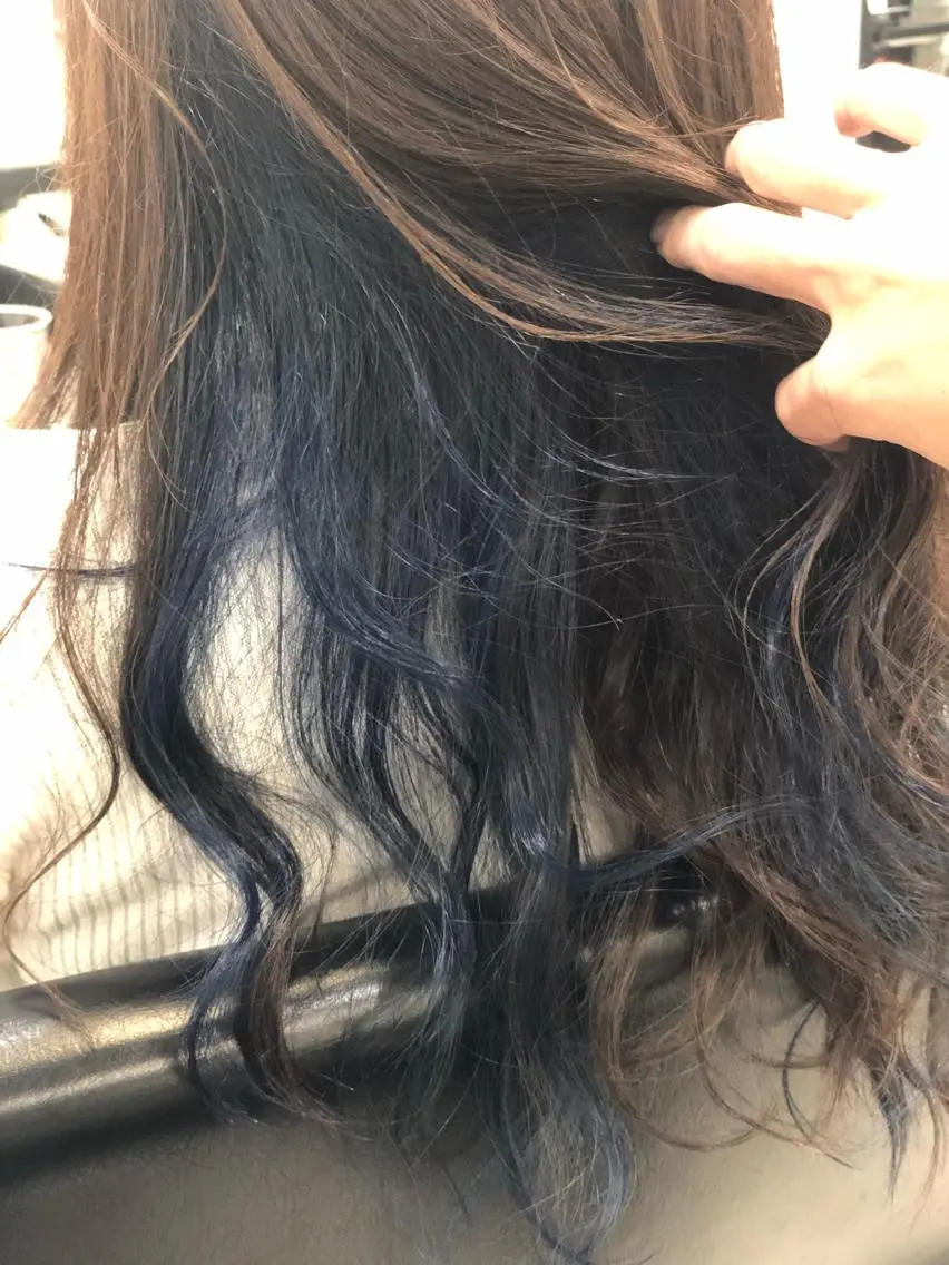 セミロング ヘアカラー 縮毛矯正の達人 ☆ 松本のヘアスタイル
