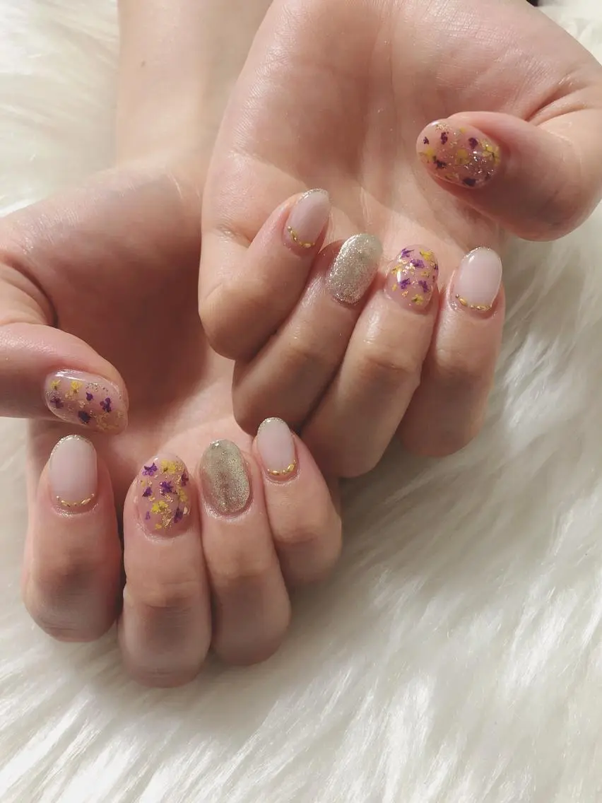 ネイル 春ネイル kiki nail &brow二子玉川のネイルデザイン