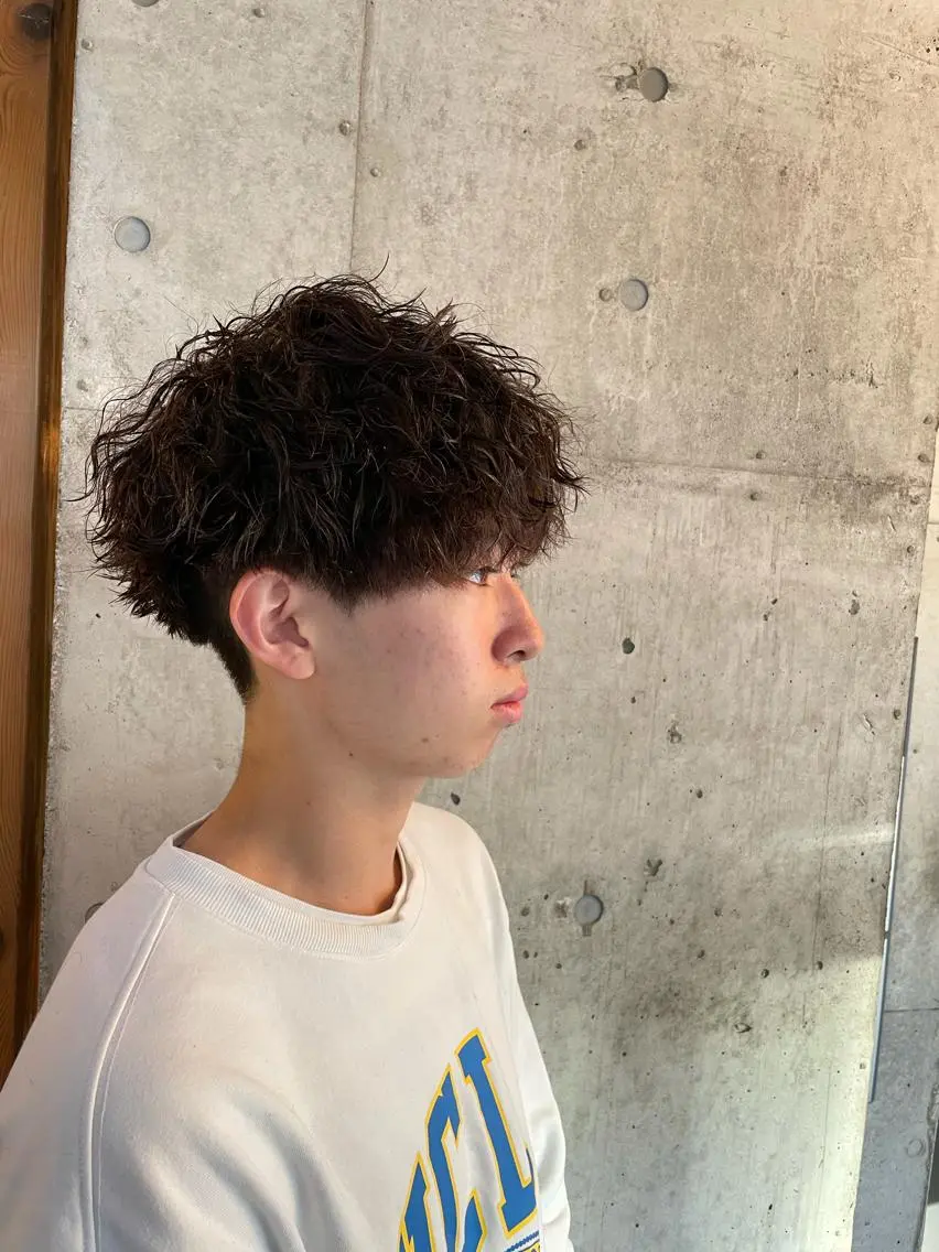 ショート パーマ メンズ カット パーマ トリートメント 🔥メンズ特化パーマ 🦖増田弘明🦖のヘアスタイル