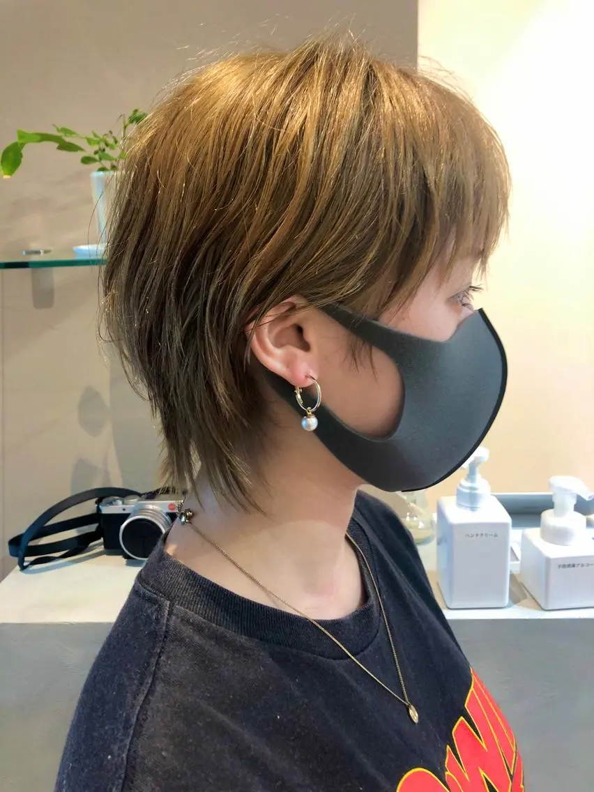 ショート ウルフカット 坂口 功一郎のヘアスタイル