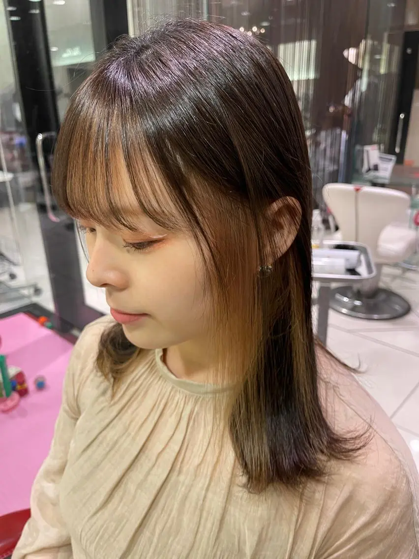 ミディアム 圧倒的美髪ストレート ツダケイタロウのヘアスタイル