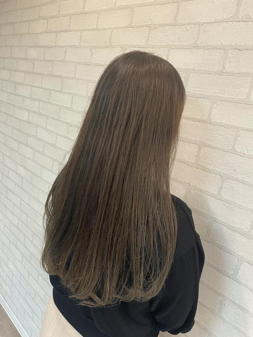 セミロング カラー アッシュ トリートメント カット ヘアカラー トリートメント 🐤 ゆい🐓のヘアスタイル