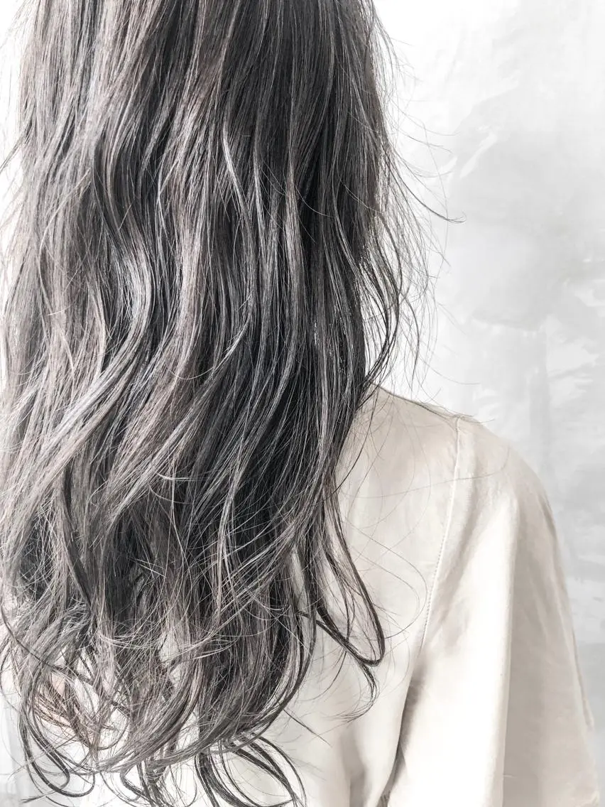 ミディアム カラー ヘアアレンジ カット ヘアカラー トリートメント ryota .のヘアスタイル