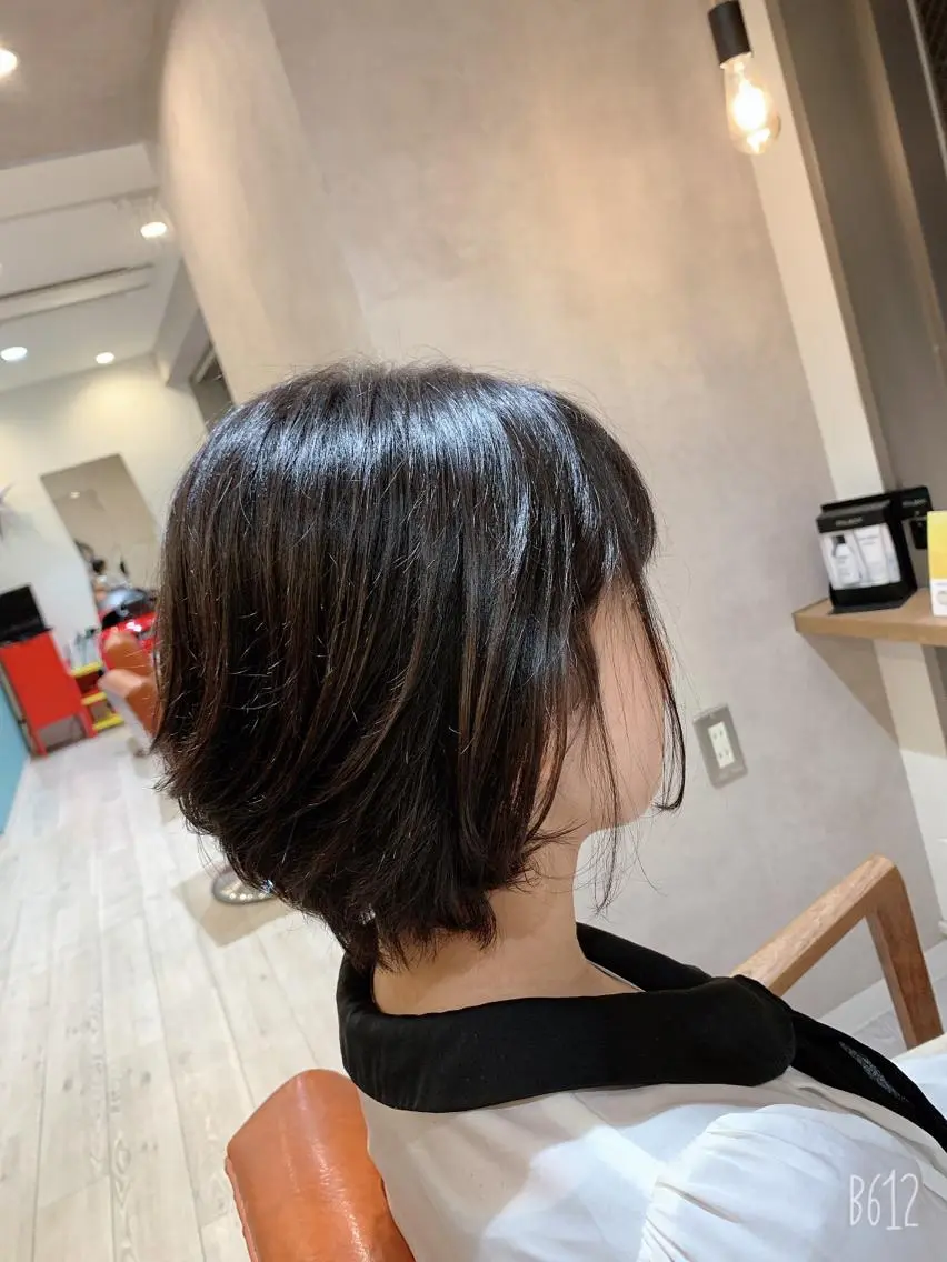 ショート ショートボブ ボブ ショートヘア カット ヘアカラー Eleanor川崎 桑原淳光のヘアスタイル