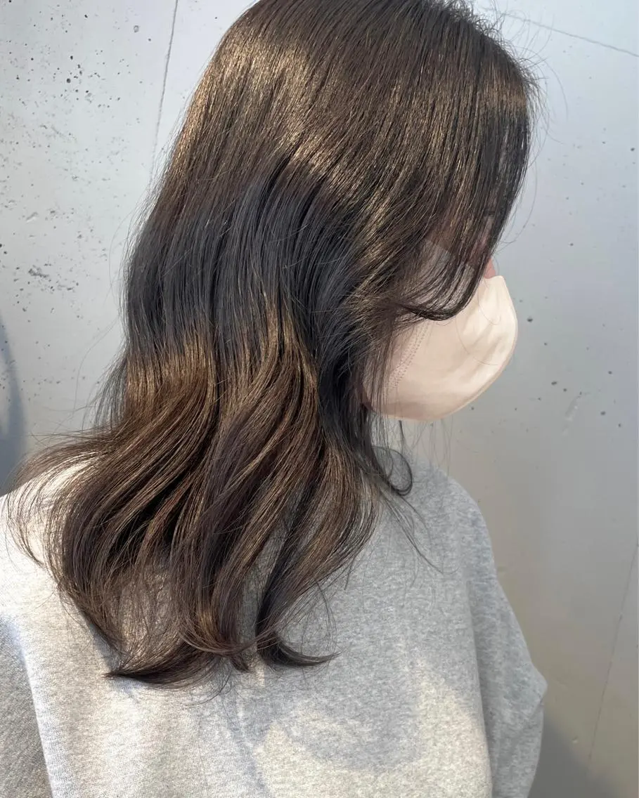 ロング カラー カット ヘアカラー トリートメント 東 みのりのヘアスタイル