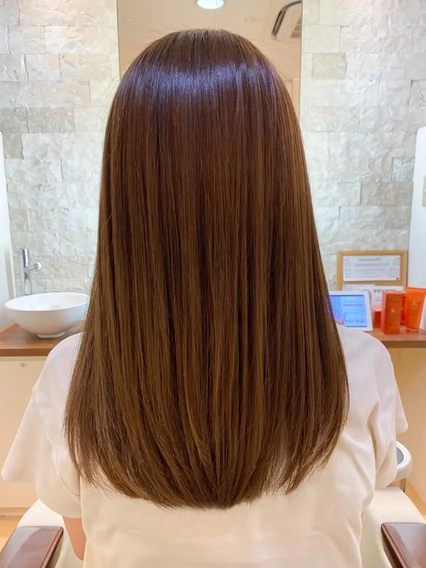 セミロング トリートメント 酸熱トリートメント トリートメント 『髪質改善』服部 隆志のヘアスタイル