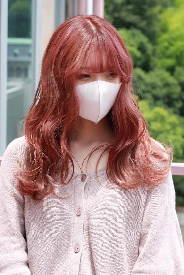 セミロング カラー ベージュカラー ピンクカラー ピンクベージュ ヘアカラー Viage （ビアージュ）のヘアスタイル
