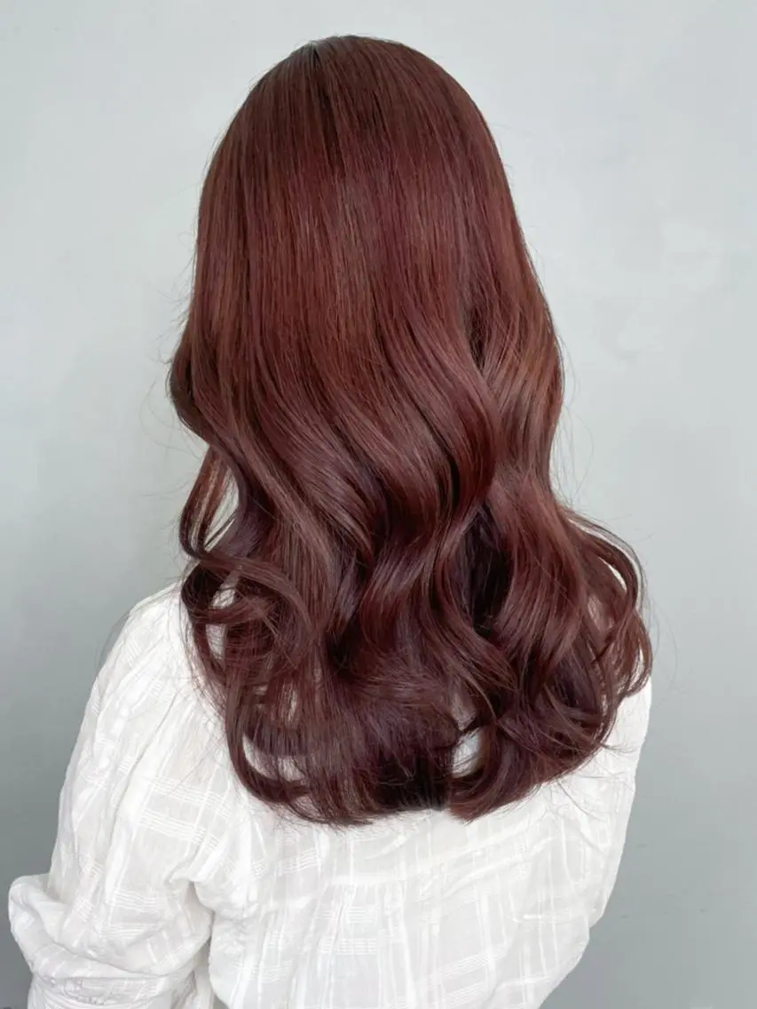 カラー パーマ ヘアアレンジ ブラウンカラー ピンクカラー カット ヘアカラー トリートメント ITbyALBUM 下北沢店のヘアスタイル