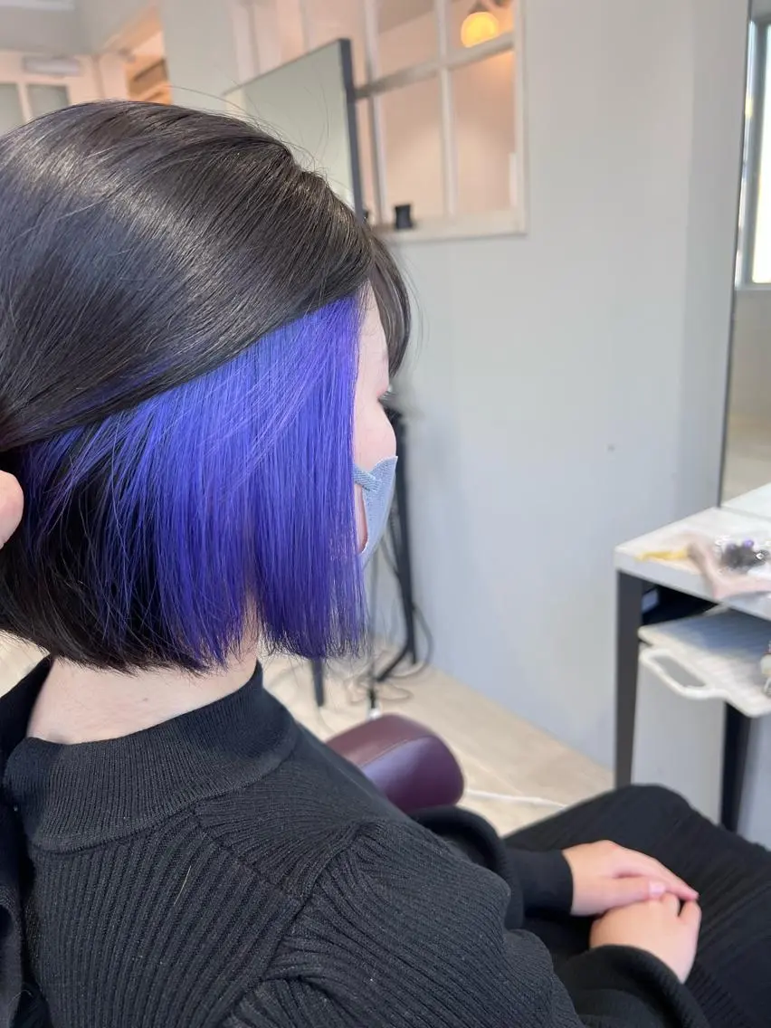 ミディアム カラー ヘアカラー トリートメント 1日1名様予約可能 斎藤相慶のヘアスタイル