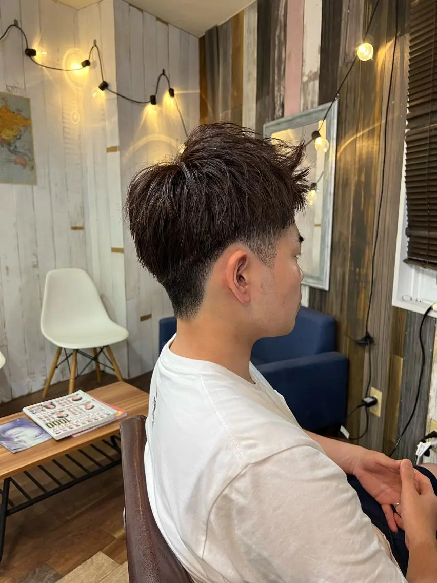 ショート メンズ アップバング ショートヘア ババ リョウゴのヘアスタイル
