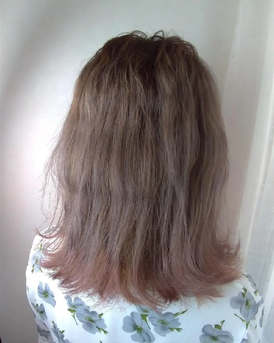 ミディアム カット ヘアカラー トリートメント セシルヘアー博多  手島のヘアスタイル