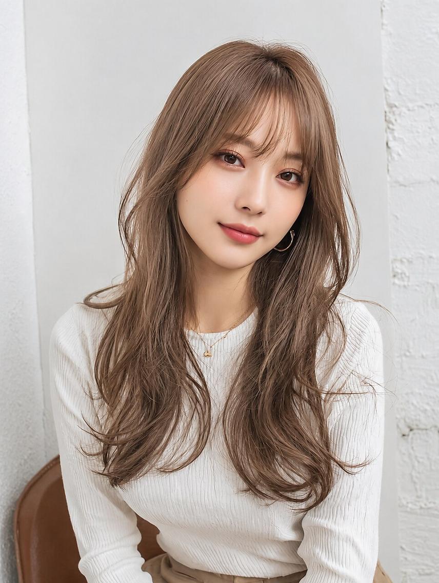 ロング カット ヘアカラー トリートメント 🌈髪質改善🌈 過去の1艶サラ体験✨のヘアスタイル