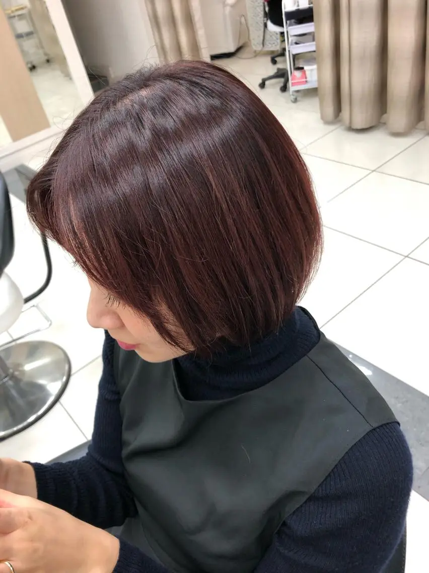 ショート カラー ピンクカラー 渕向 克海のヘアスタイル
