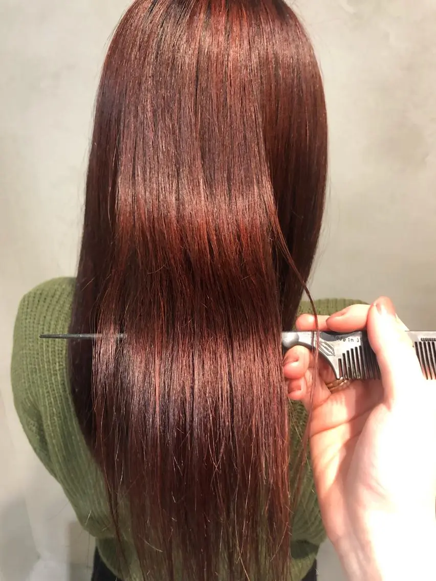 セミロング カラー ヘアアレンジ ヘアカラー トリートメント ヘアセット TOKI /透明感/原宿のヘアスタイル